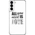 All You Need Is Love BW Galaxy S22 Plus Skin
